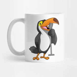 Toucan at Music with Microphone Mug